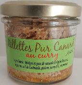 Rillettes pur canard au curry 100g