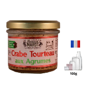 Rillettes crabe tourteau aux agrumes - 100g