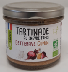 Tartinade BIO Chèvre Betterave Cumin 90g