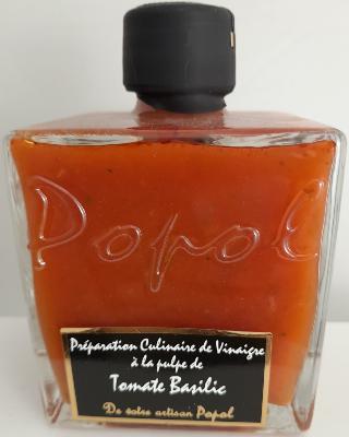 Préparation culinaire vinaigre 250ml carre tomates basilic