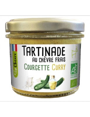 Tartinade BIO Chèvre Courgette Curry 90g