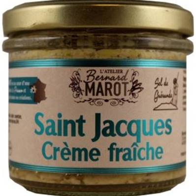 St Jacques à la crème et citron bio 100g