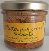 Rillettes pur canard provençales 100g