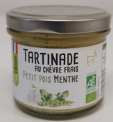 Tartinade BIO Chèvre Petits Pois Menthe 90g