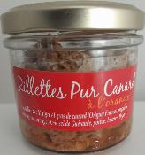 Rillettes pur canard à l'orange 100g