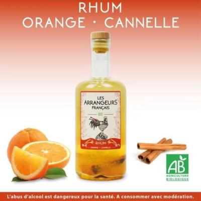 Rhum arrangé Bio - orange cannelle 70 cl