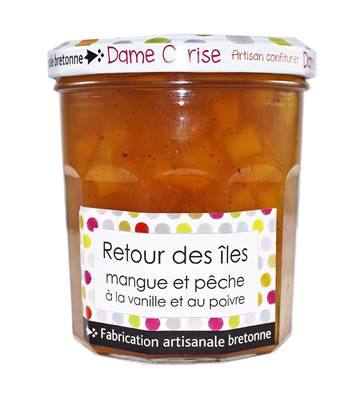 Retour de iles mangues et pêches - Confiture 340g