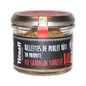 Rillettes de poulet rôti en marmite au sarrasin torréfié BIO 90 g