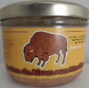 Rillettes de bison aux morilles - 180g