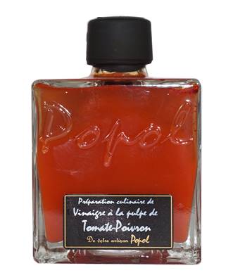 Préparation culinaire vinaigre 250ml carre tomates poivron rouge