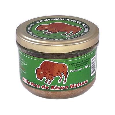 Rillettes de bison nature - 180g