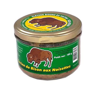 Terrine de bison aux noisette - 180g