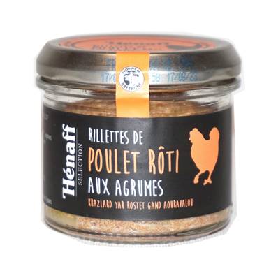 Rillettes de poulet rôti aux agrumes 90 g