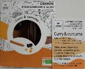 crayon à tailler curry et curcuma