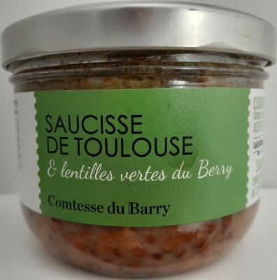 Saucisse de Toulouse aux lentilles 360g