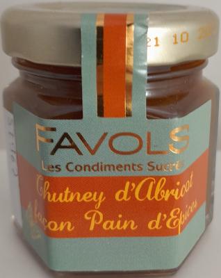 Chutney abricot façon pain d'épices 50g