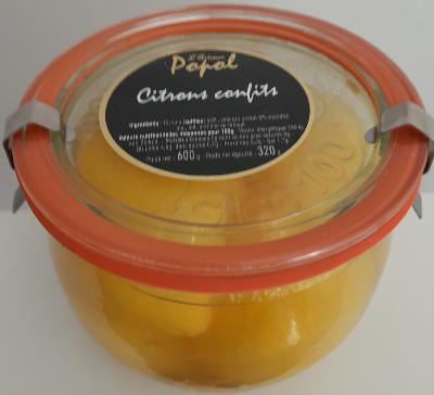 Citrons confits 320g - Popol